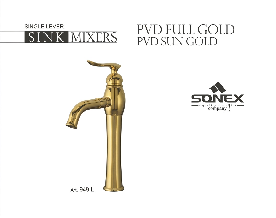 Basin Mixer Long king 949 gold